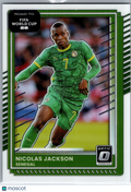 2025 Panini Donruss Road to FIFA World Cup 26 Optic Nicolas Jackson #6 Green