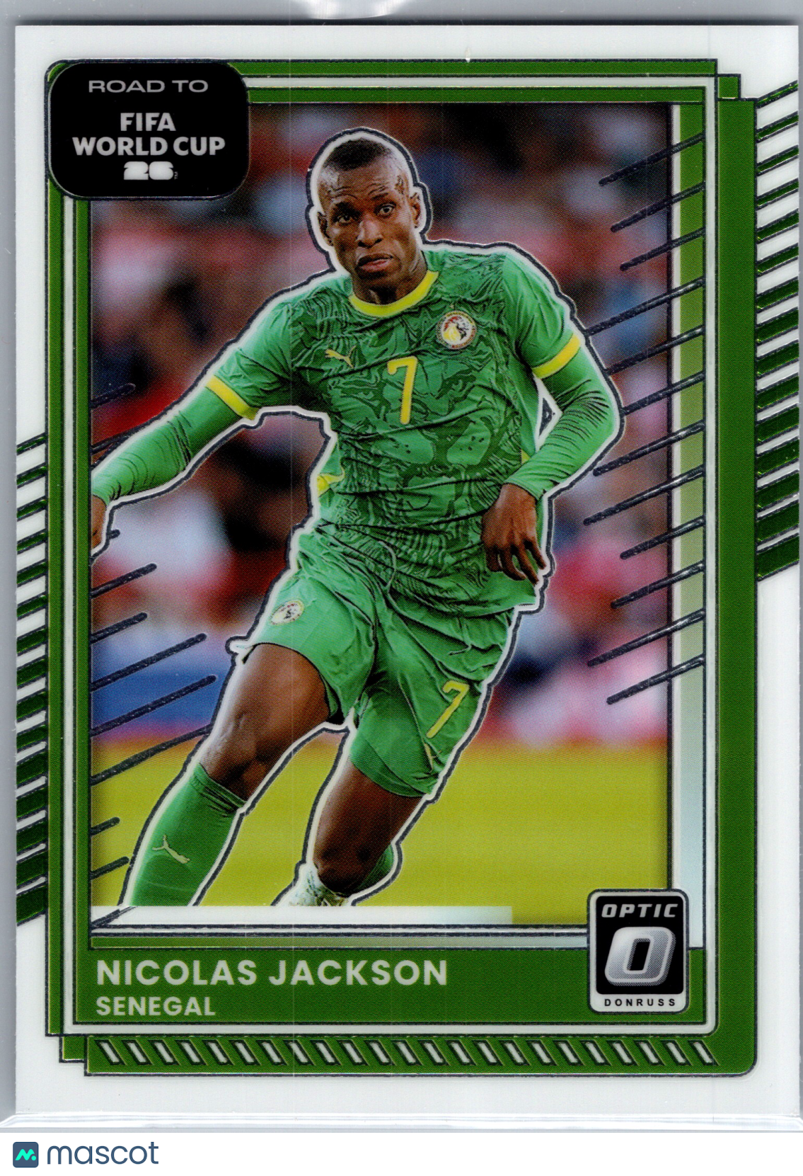 2025 Panini Donruss Road to FIFA World Cup 26 Optic Nicolas Jackson #6 Green