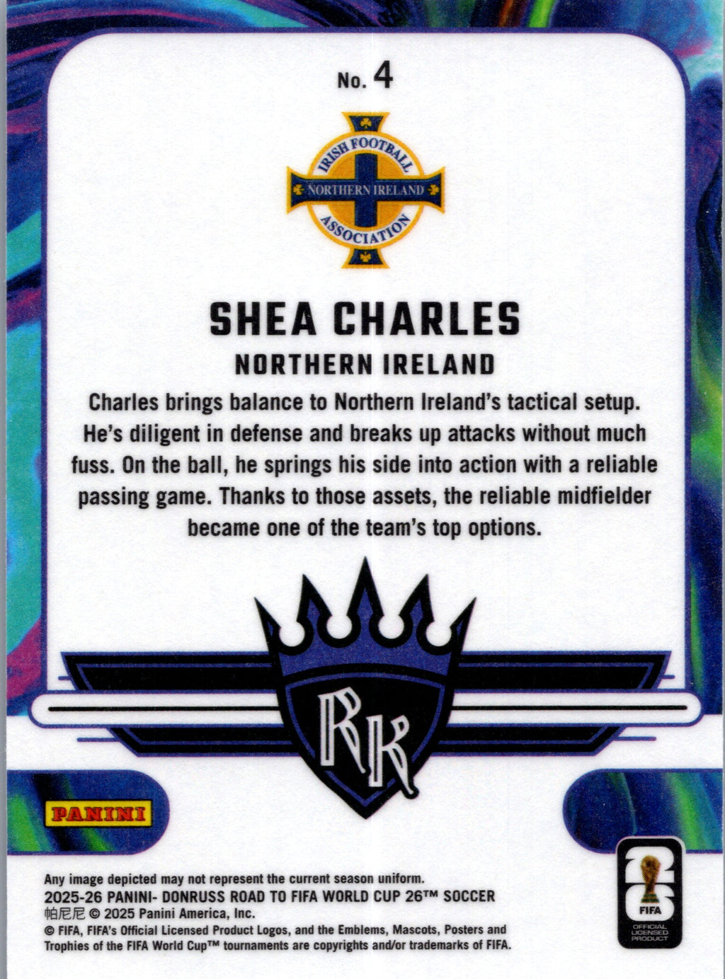 2025 Panini Donruss Road to FIFA World Cup Shea Charles #4