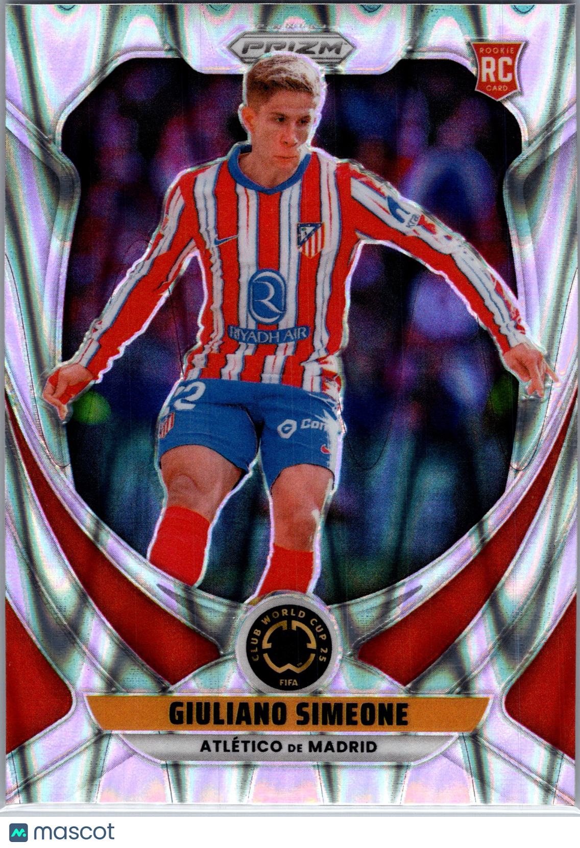 2025 Panini Prizm FIFA Club World Cup Giuliano Simeone #22 Seismic RC