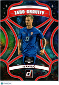 2025 Panini Donruss Road to FIFA World Cup Zero Gravity Ivan Ilić #9 Red Foil