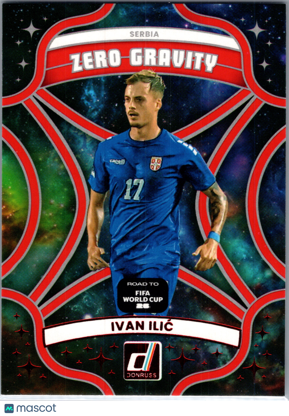 2025 Panini Donruss Road to FIFA World Cup Zero Gravity Ivan Ilić #9 Red Foil