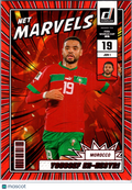 2025  Donruss Road to FIFA World Cup Net Marvels Youssef En-Nesyri #13 Red Foil
