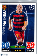 2015 Topps Match Attax UEFA Champions League Jérémy Mathieu #240