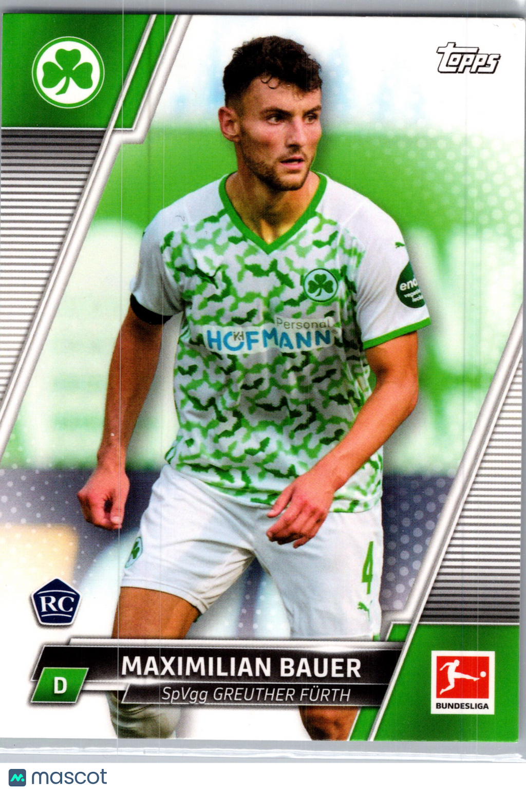 2022 Topps Bundesliga Maximilian Bauer #89 RC