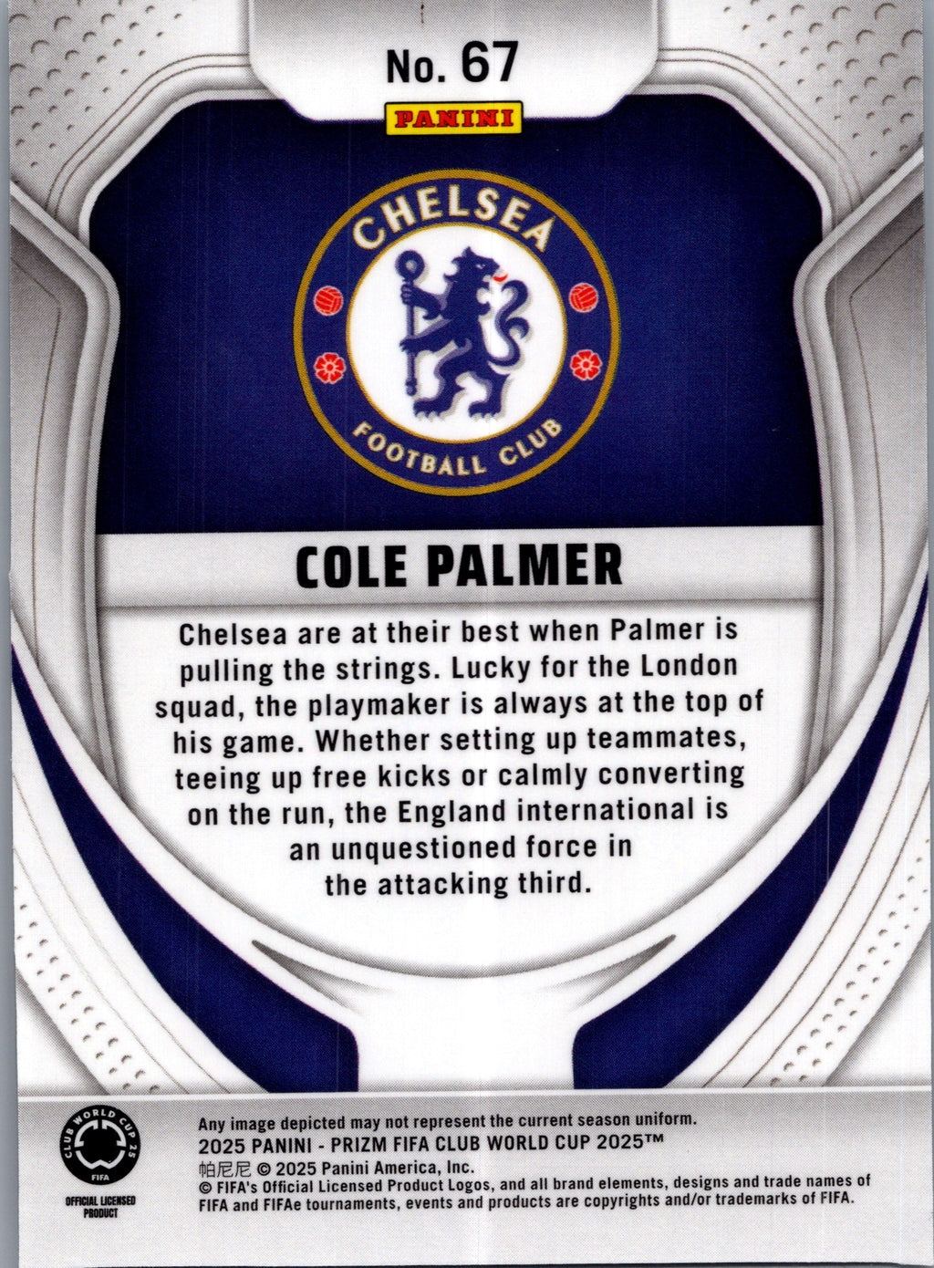 2025 Panini Prizm FIFA Club World Cup Cole Palmer #67