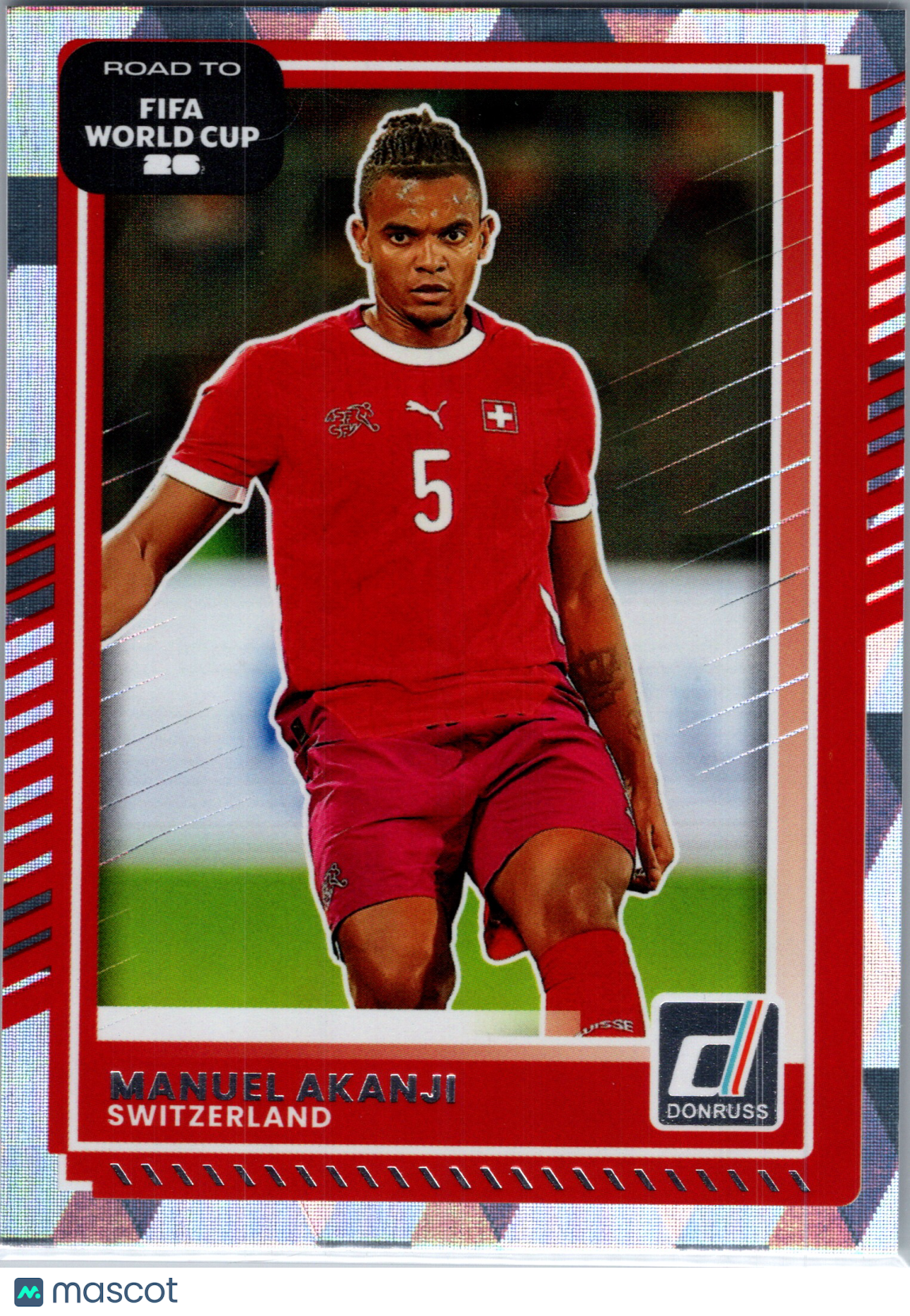 2025 Panini Donruss Road to FIFA World Cup 2026 Manuel Akanji #176 Silver Diamond