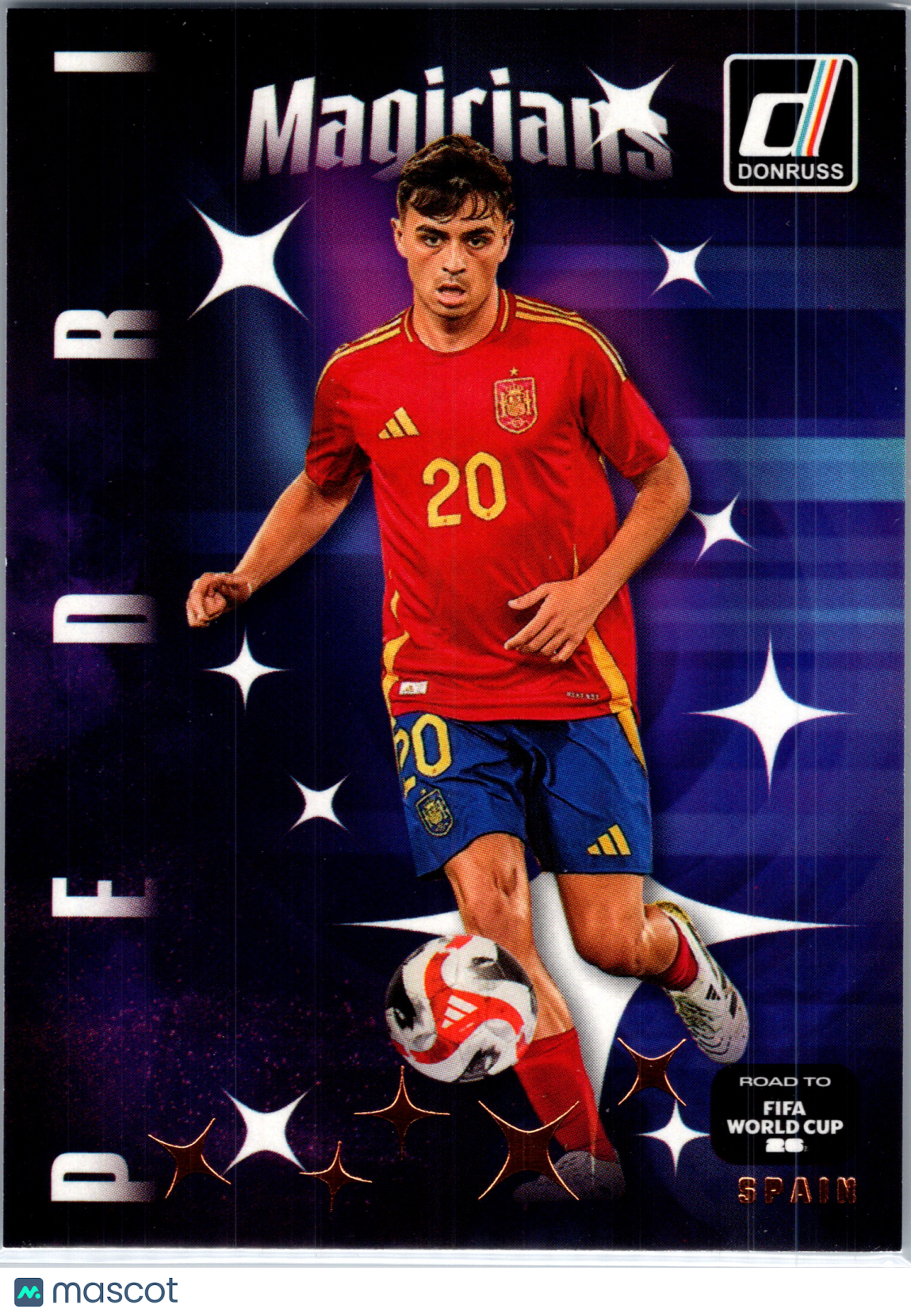 2025 Panini Donruss Road to FIFA World Cup 26 Soccer Pedri #24 Magicians