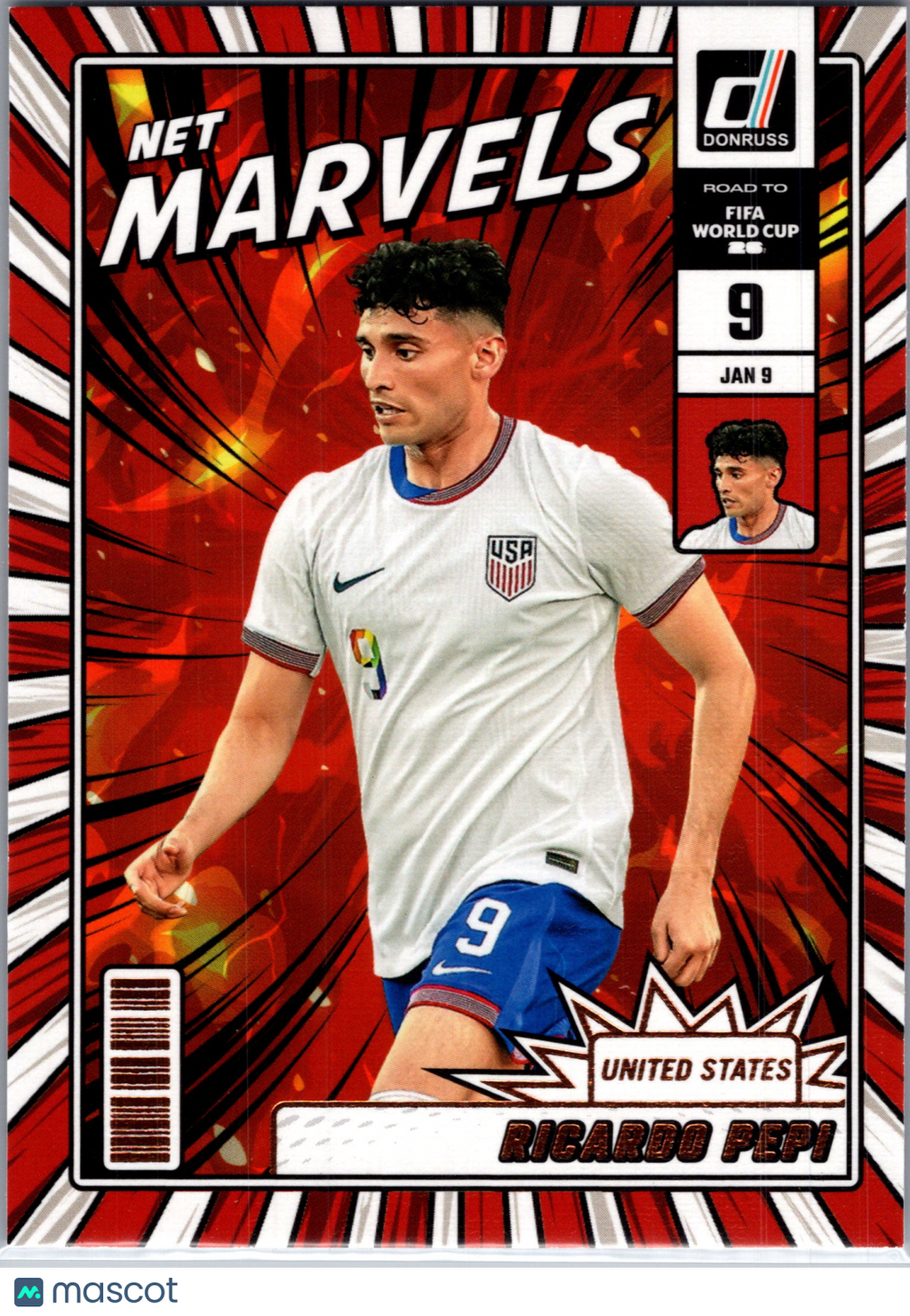 2025 Panini Donruss Road to FIFA World Cup Net Marvels Ricardo Pepi #11