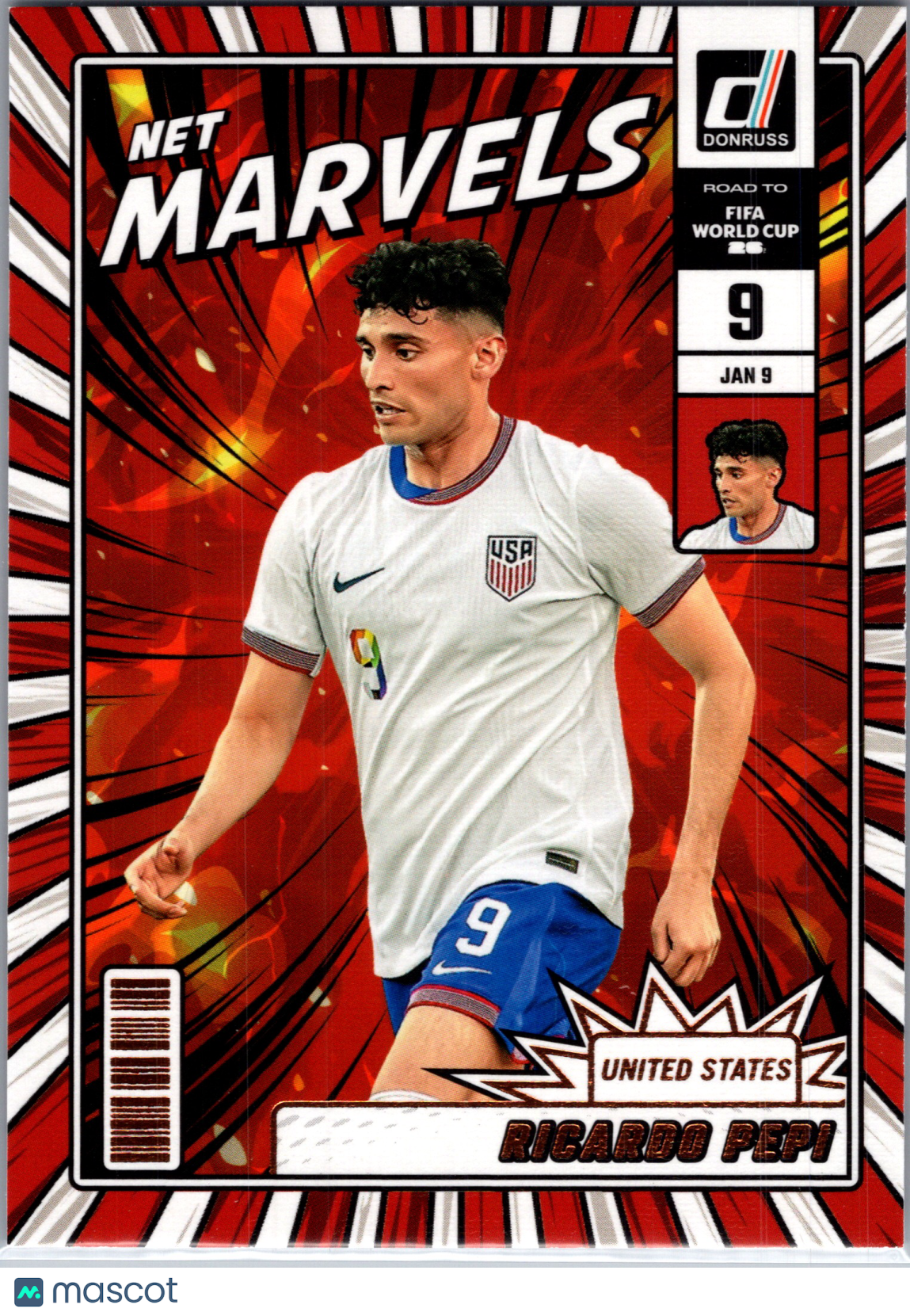 2025 Panini Donruss Road to FIFA World Cup Net Marvels Ricardo Pepi #11