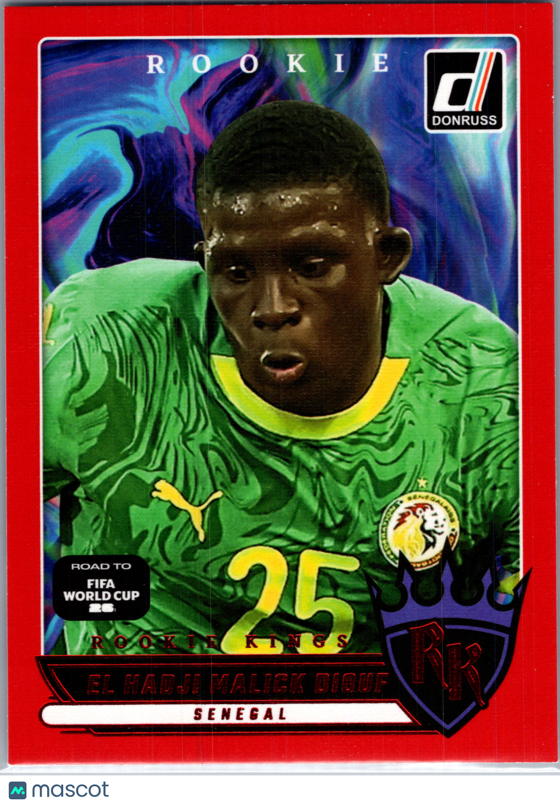 2025 Panini Donruss Road to FIFA World Cup 26 El Hadji Malick Diouf #5 Red