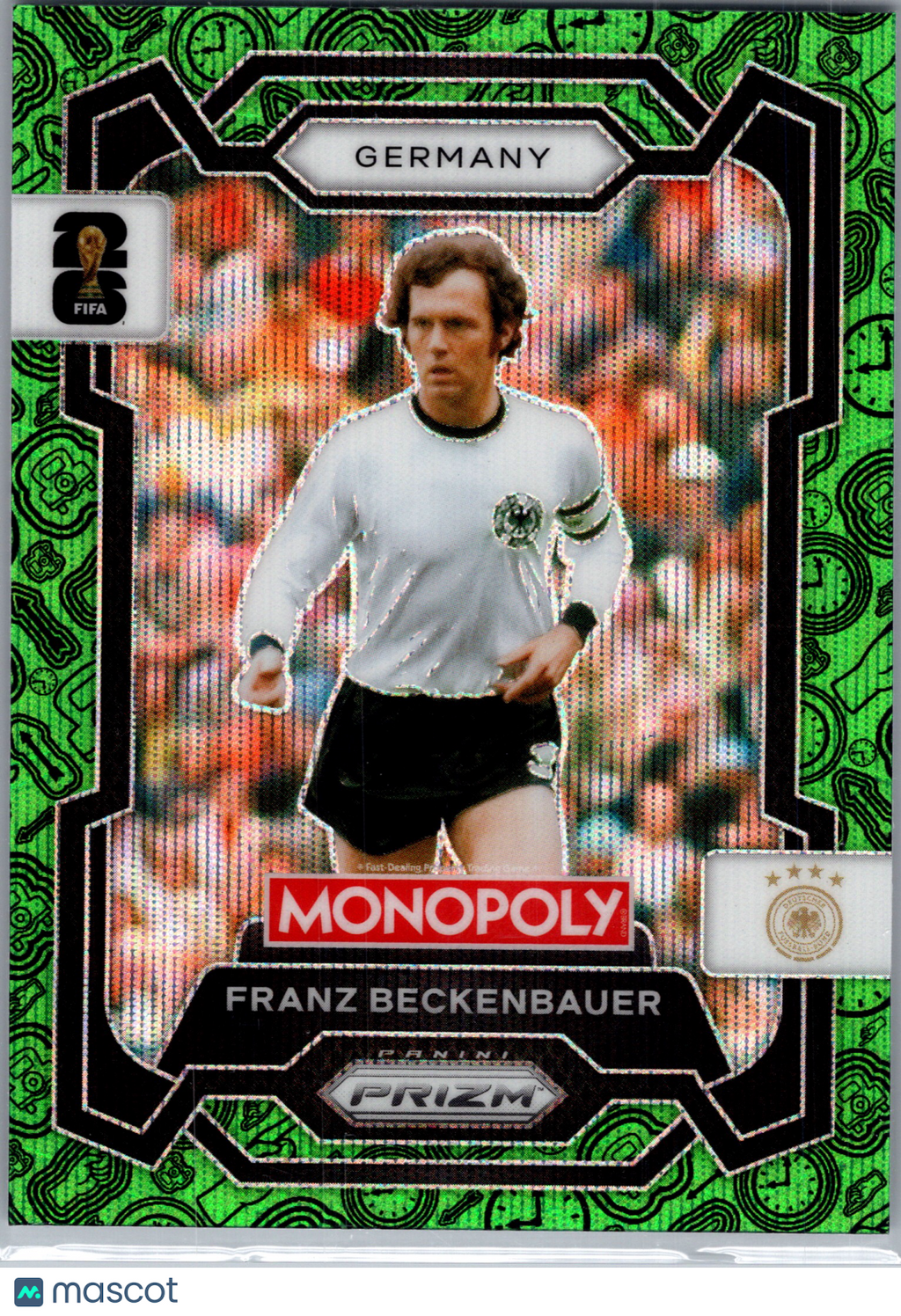 2026 Monopoly Prizm FIFA World Cup 26 Franz Beckenbauer #60 Green Boardwalk
