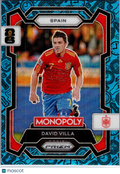 2026 Panini Monopoly Prizm FIFA World Cup 26 David Villa #44 Blue Boardwalk