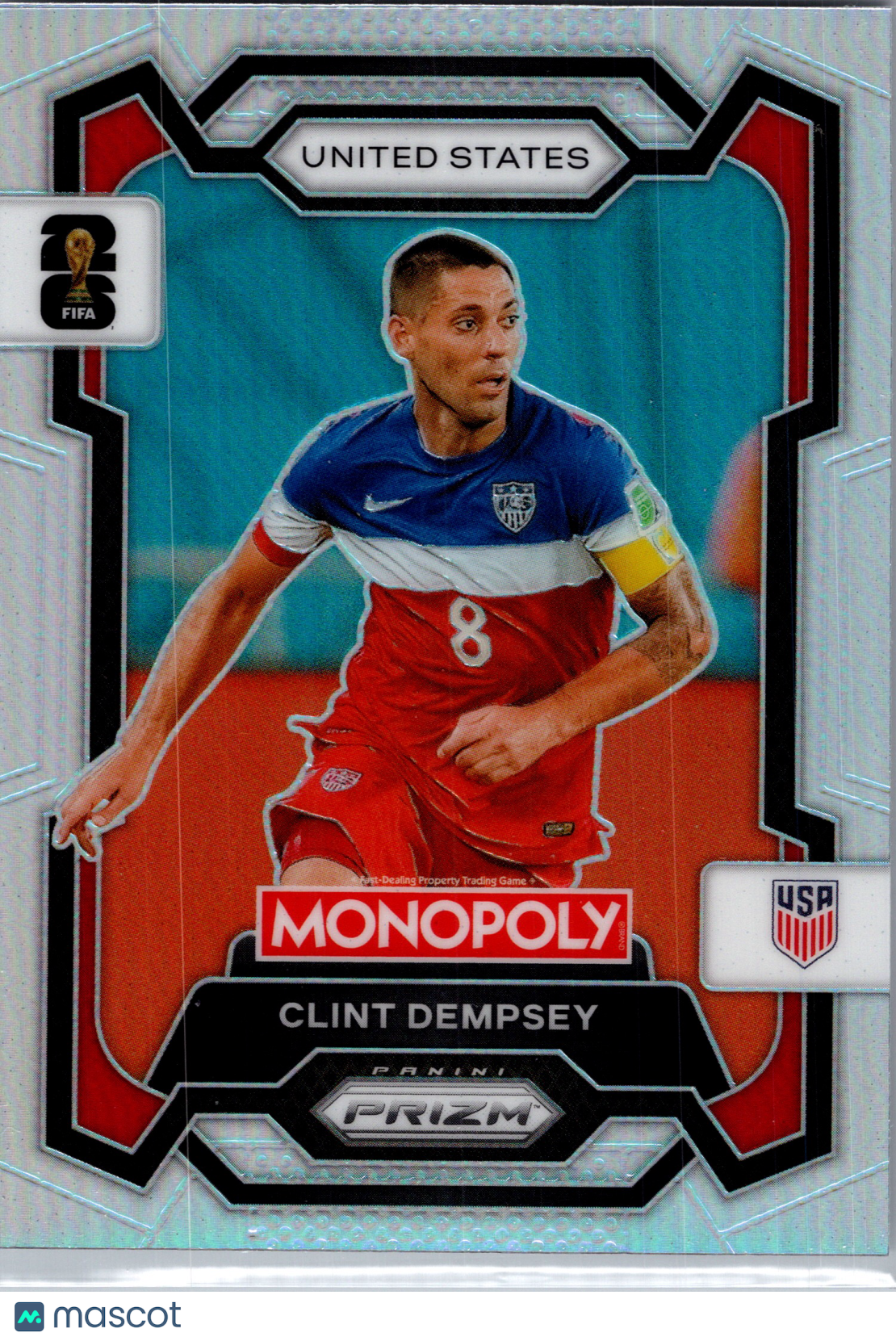 2026 Panini Monopoly Prizm FIFA World Cup 26 Clint Dempsey #51 Silver