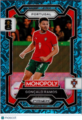 2026 Panini Monopoly Prizm FIFA World Cup 26 Gonçalo Ramos #30 Blue Boardwalk