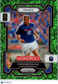 2026 Panini Monopoly Prizm FIFA World Cup 26 Zinedine Zidane #9 Green Boardwalk