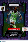 2026 Panini Monopoly Prizm FIFA World Cup 26 Victor Moses #79 Purple