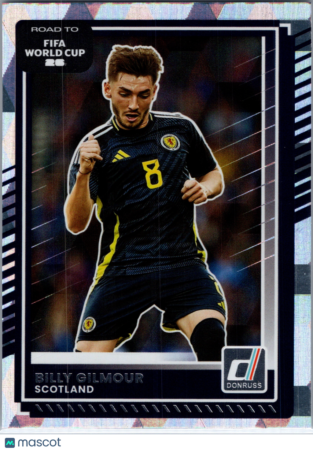 2025 Panini Donruss Road to FIFA World Cup 26 Billy Gilmour #134 Silver Diamond