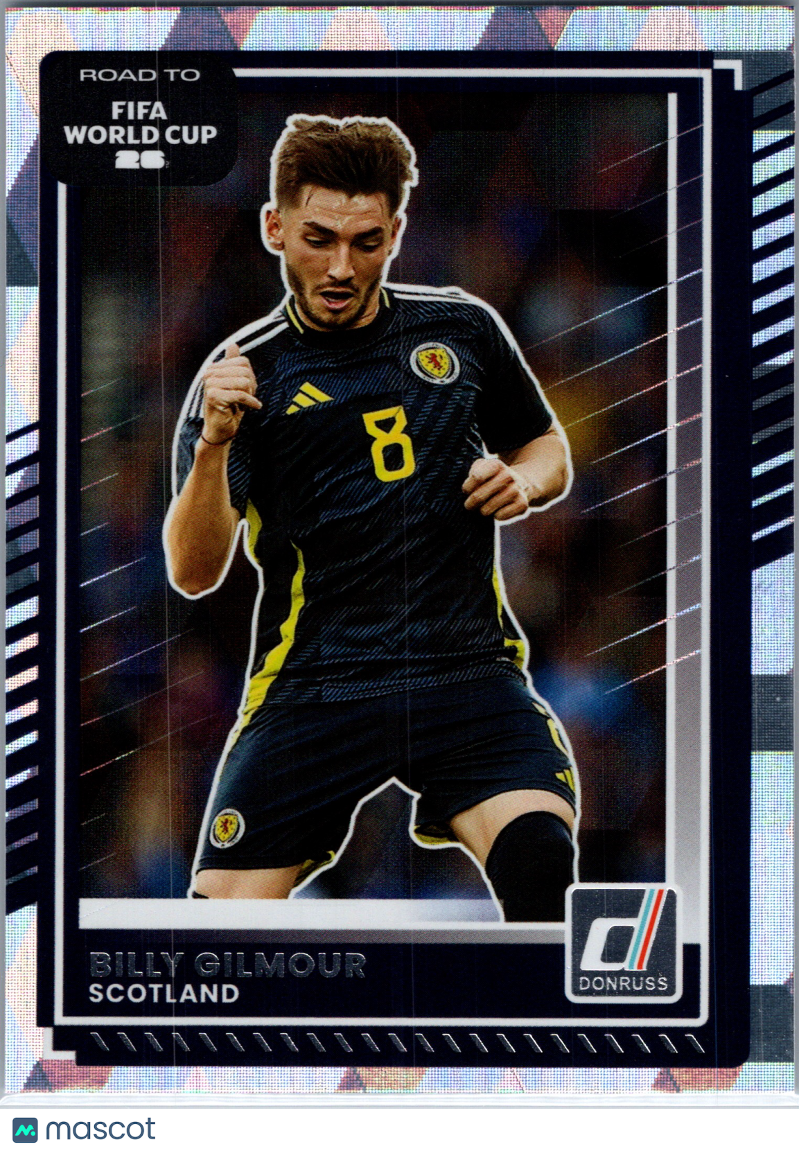 2025 Panini Donruss Road to FIFA World Cup 26 Billy Gilmour #134 Silver Diamond