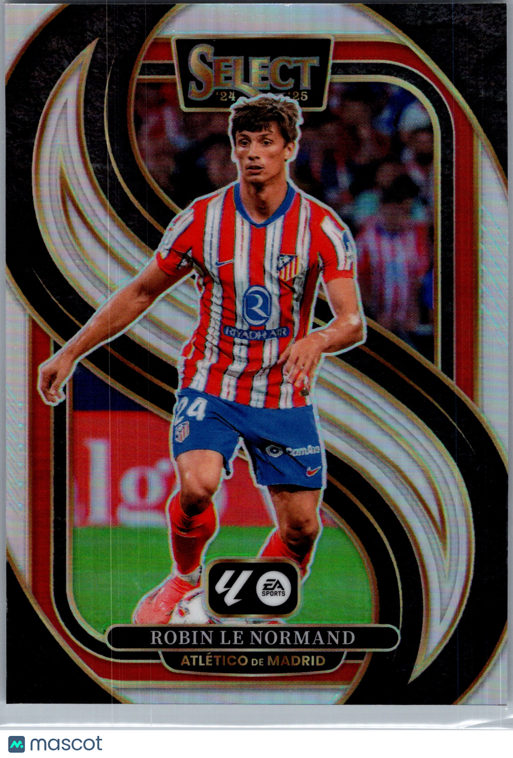2025 Panini Select La Liga Soccer Robin Le Normand #193 Silver Prizm Mezzanine