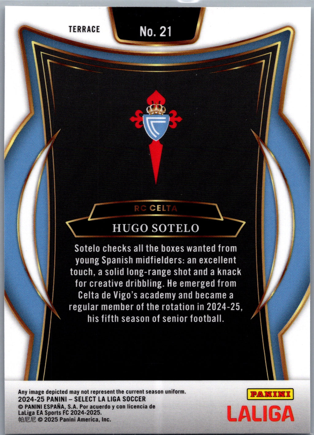 2025 Panini Select La Liga Soccer Hugo Sotelo #21 RC