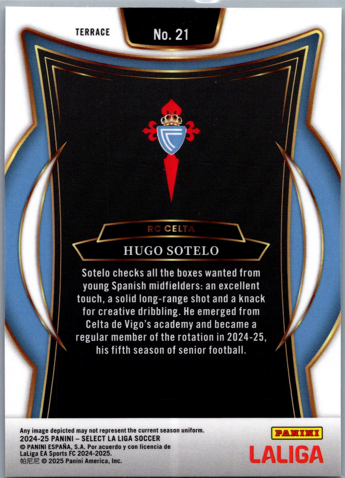 2025 Panini Select La Liga Soccer Hugo Sotelo #21 RC