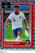 2025 Donruss Road to FIFA World Cup Soccer Prizm Weston McKennie #24 Velocity
