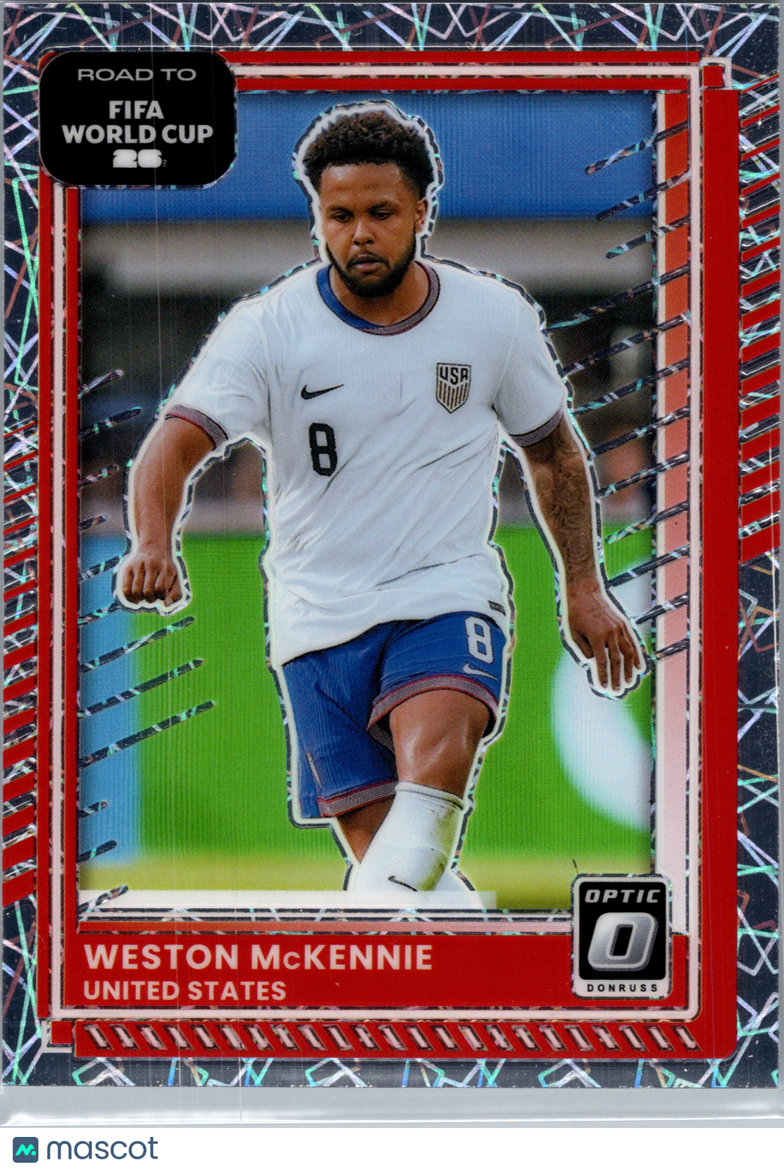 2025 Donruss Road to FIFA World Cup Soccer Prizm Weston McKennie #24 Velocity