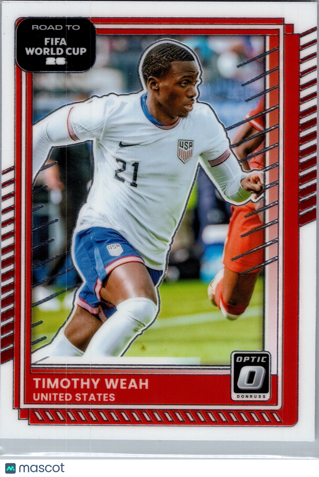 2025 Panini Donruss Optic Road to FIFA World Cup 26 Timothy Weah #21