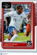 2025 Panini Donruss Optic Road to FIFA World Cup 26 Timothy Weah #21