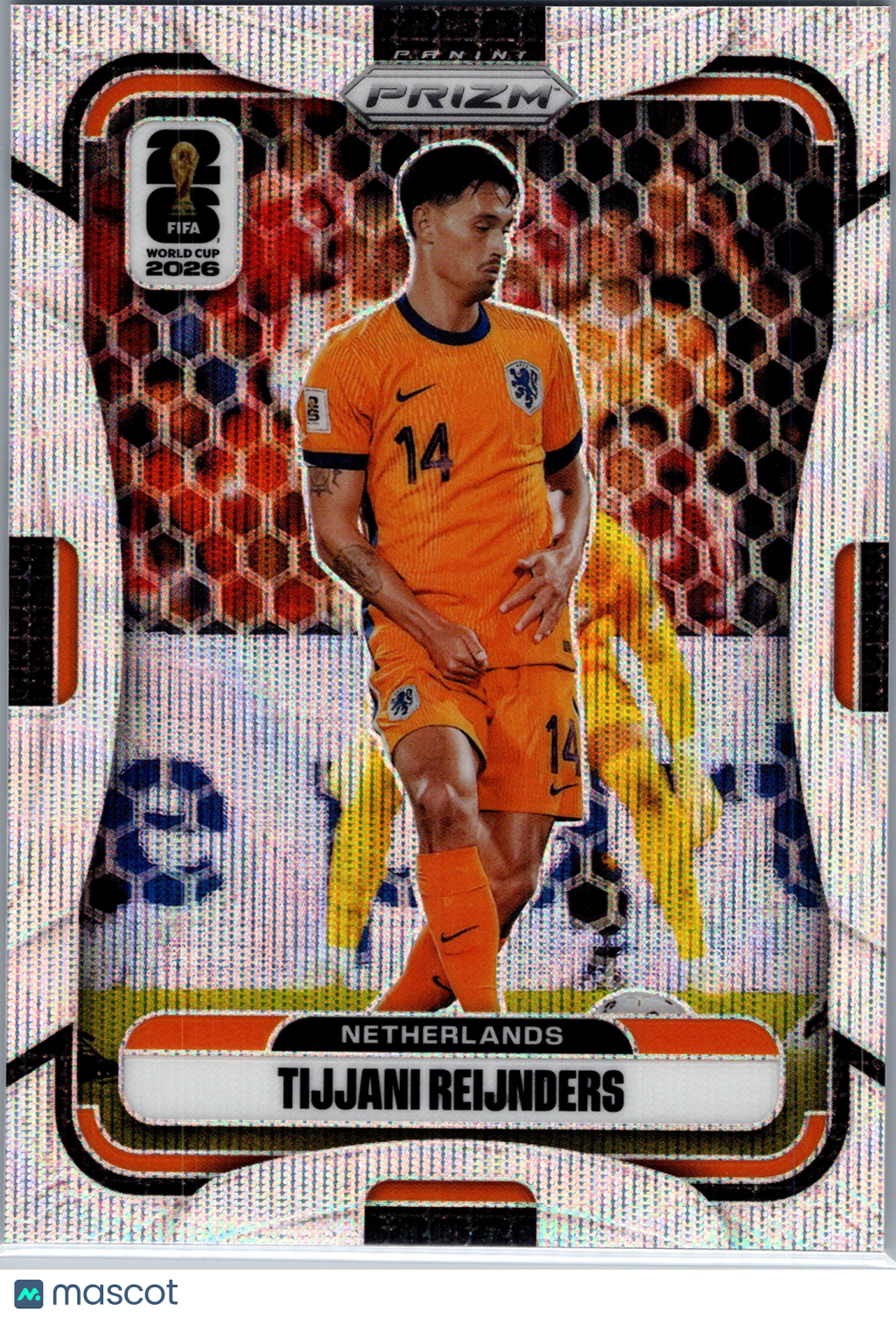 2026 Panini Prizm FIFA World Cup Soccer Tijjani Reijnders #308 Silver