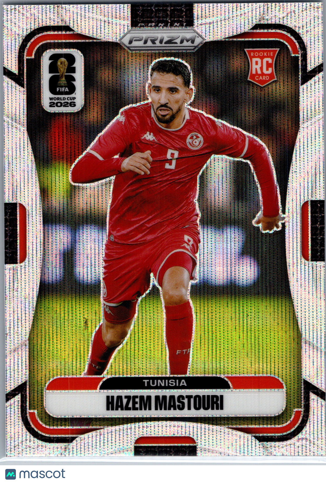 2026 Panini Prizm FIFA World Cup Soccer Hazem Mastouri #429 Silver RC