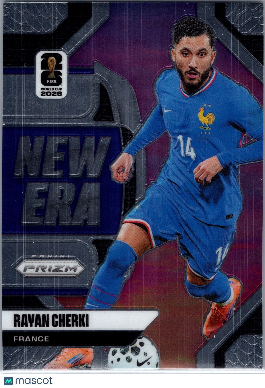 2026 Panini Prizm FIFA World Cup Rayan Cherki #8 Purple