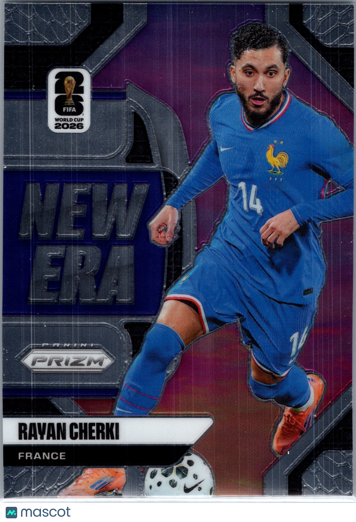 2026 Panini Prizm FIFA World Cup Rayan Cherki #8 Purple