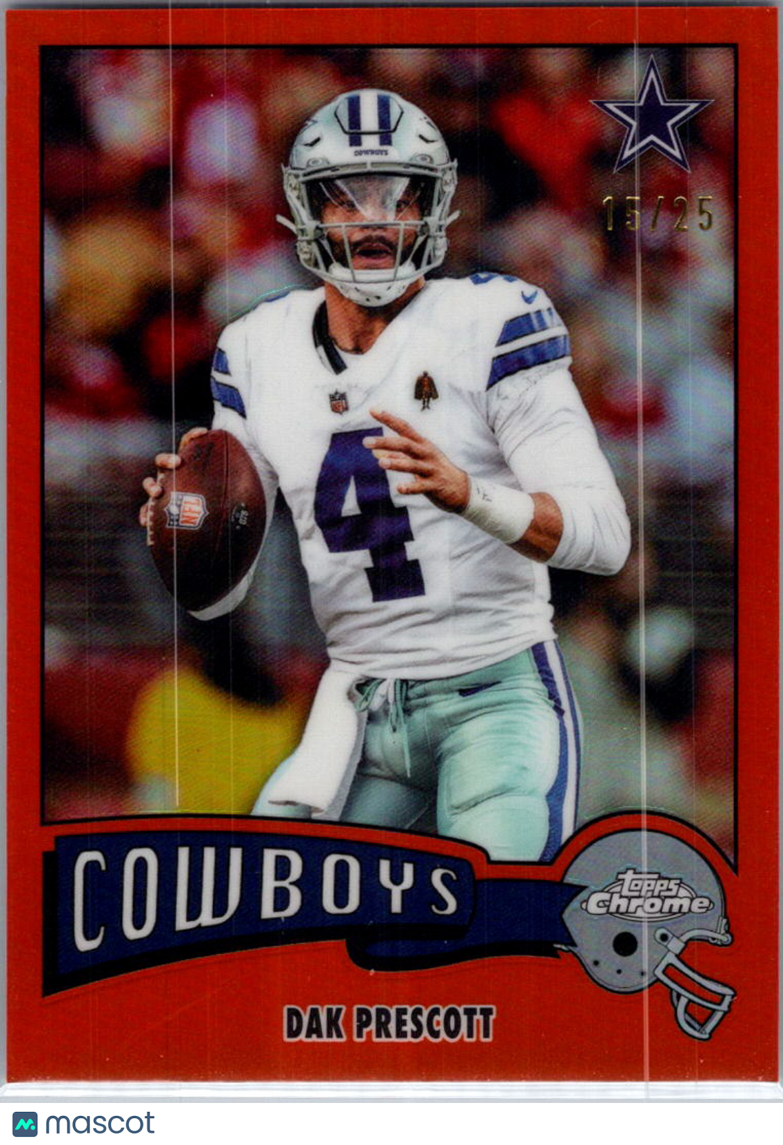 1975 Topps Chrome Dak Prescott #1975-10 Orange /25