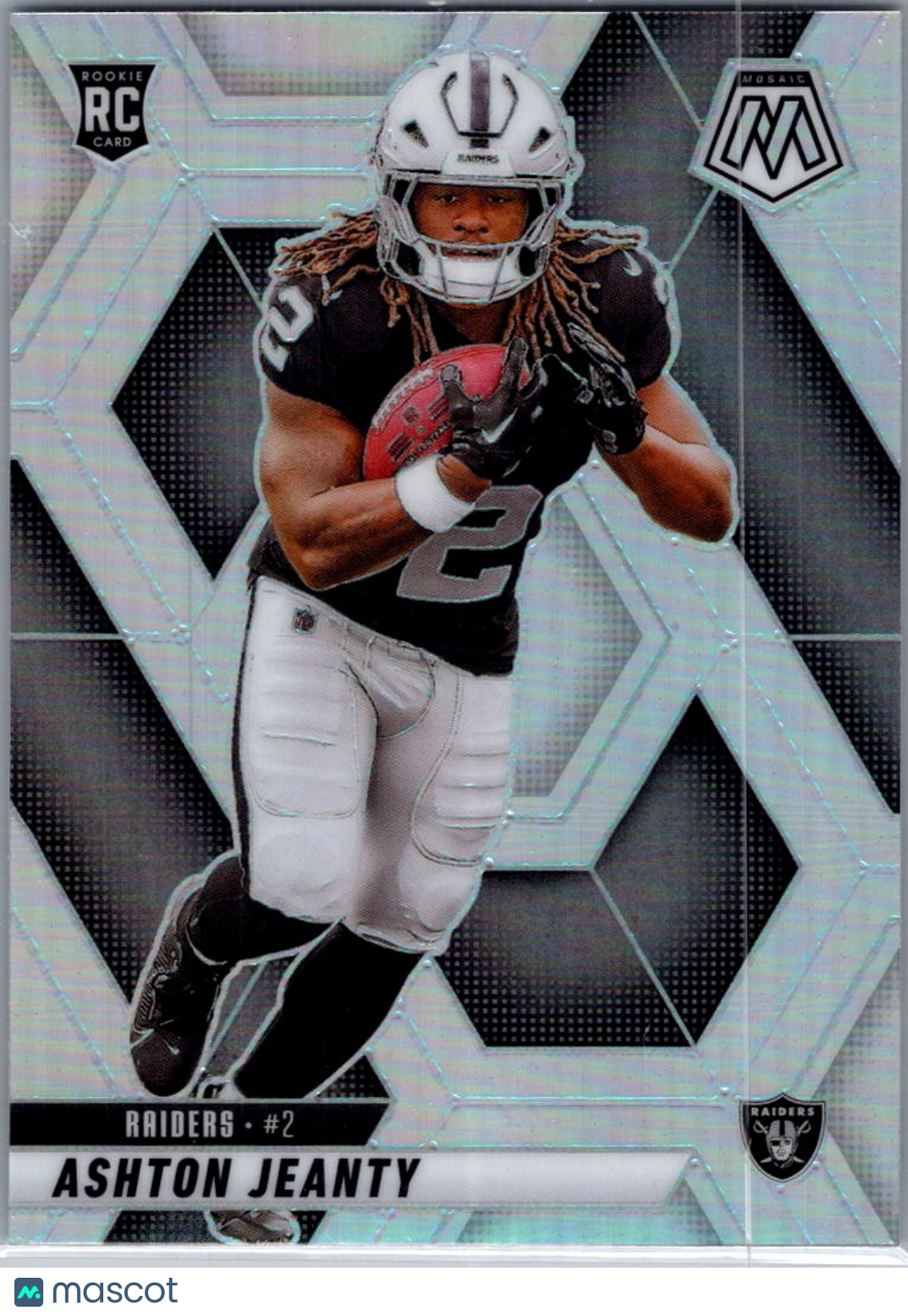 2025 Panini Mosaic Football Ashton Jeanty #345 Silver RC