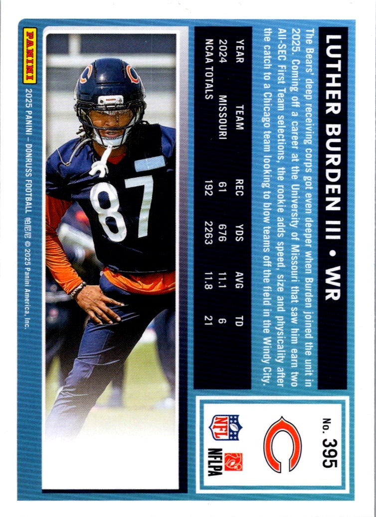 2025 Donruss Luther Burden III #395