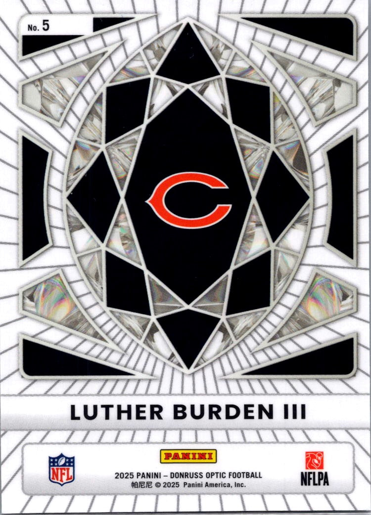 2025 Donruss Optic Football Diamond Hands Luther Burden III #5 RC