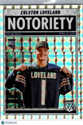 2025 Panini Mosaic Football Notoriety Colston Loveland #24 Prizm