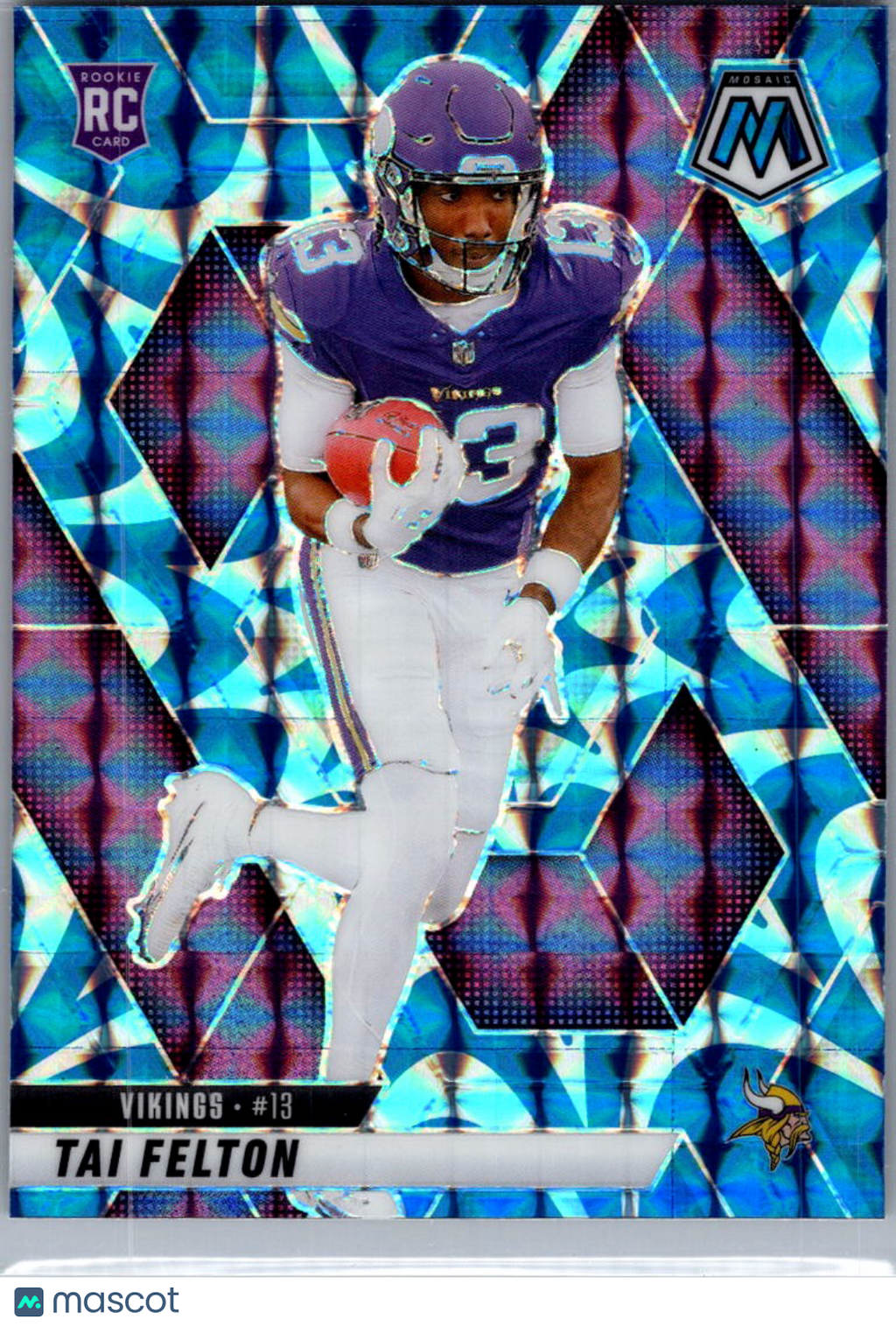 2025 Panini Mosaic Football Tai Felton #329 Blue RC