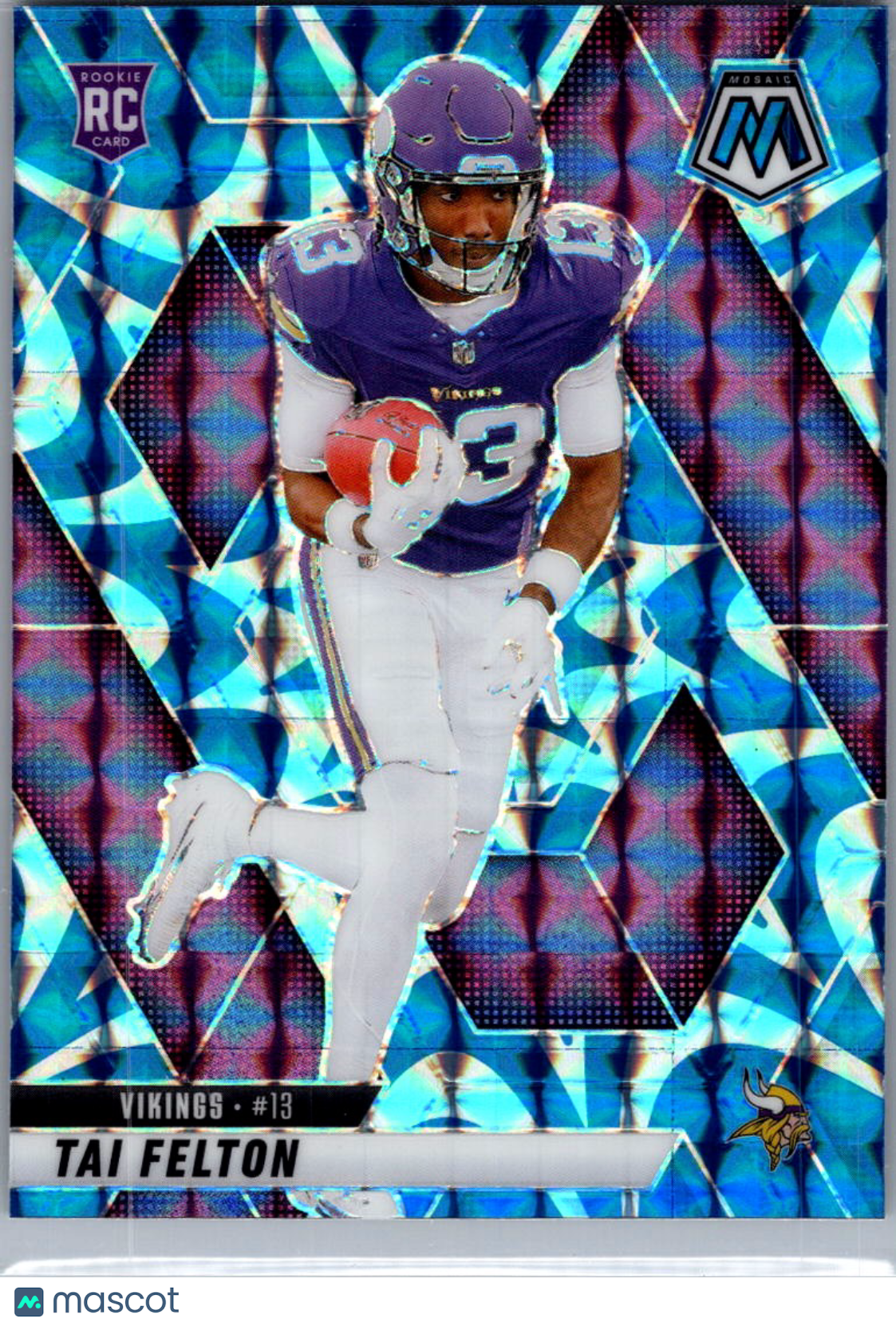 2025 Panini Mosaic Football Tai Felton #329 Blue RC