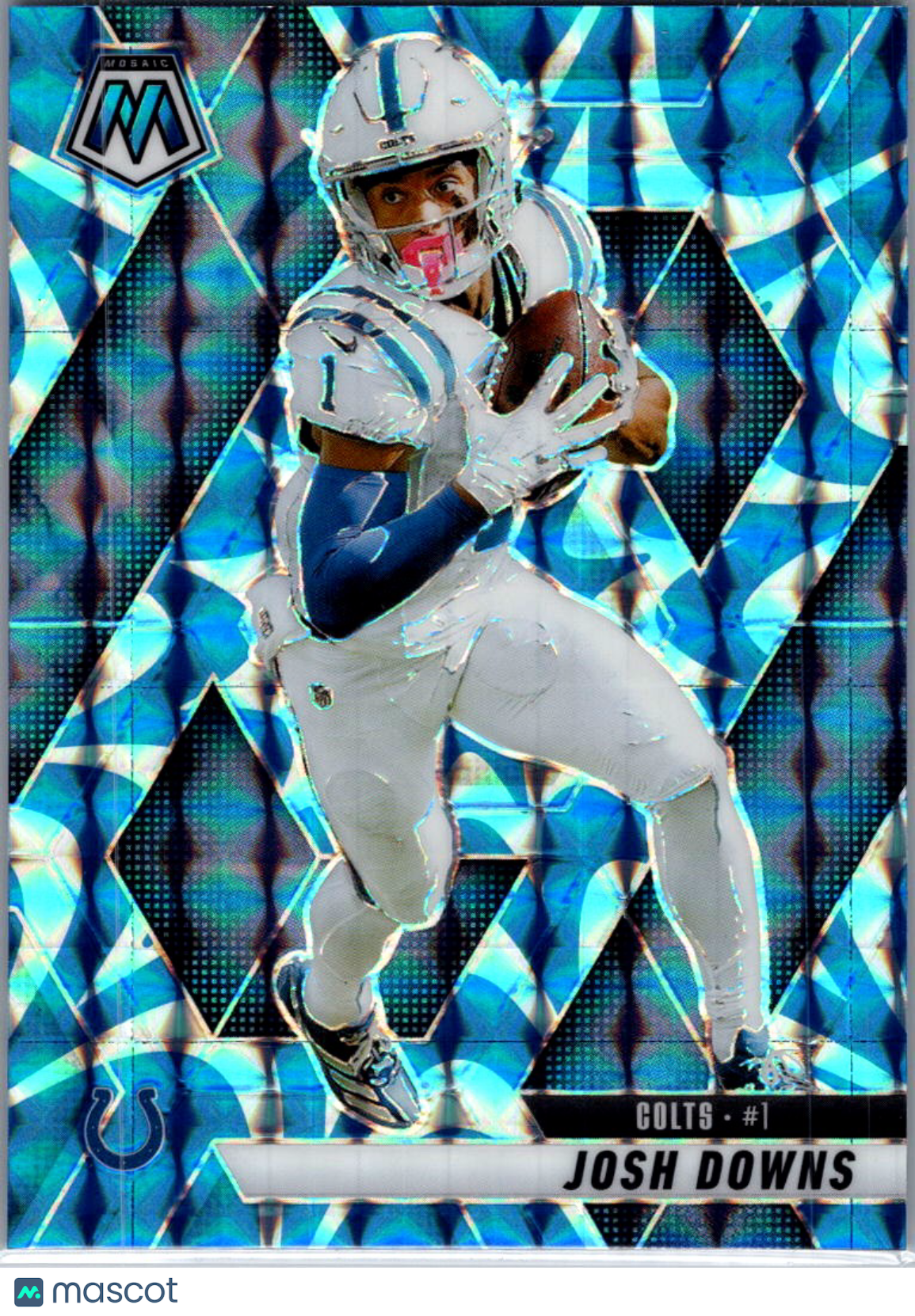 2025 Panini Mosaic Football Josh Downs #145 Blue
