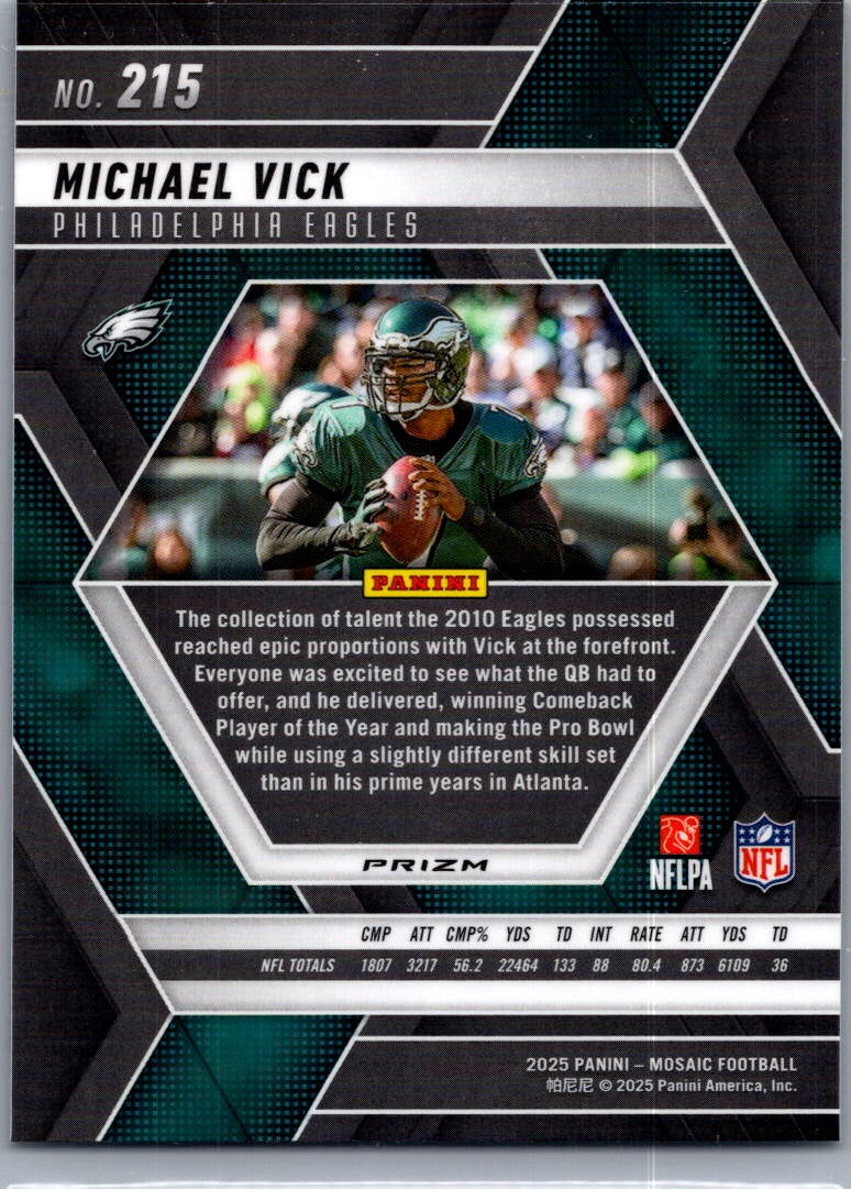 2025 Panini Mosaic Michael Vick #215