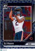 2024 Donruss Optic DJ Moore #36 Blue Stars