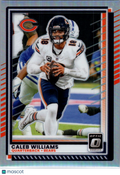 2025 Donruss Optic Caleb Williams #8 Silver Holo
