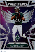 2025 Panini Phoenix Thunderbirds Saquon Barkley #42 Purple