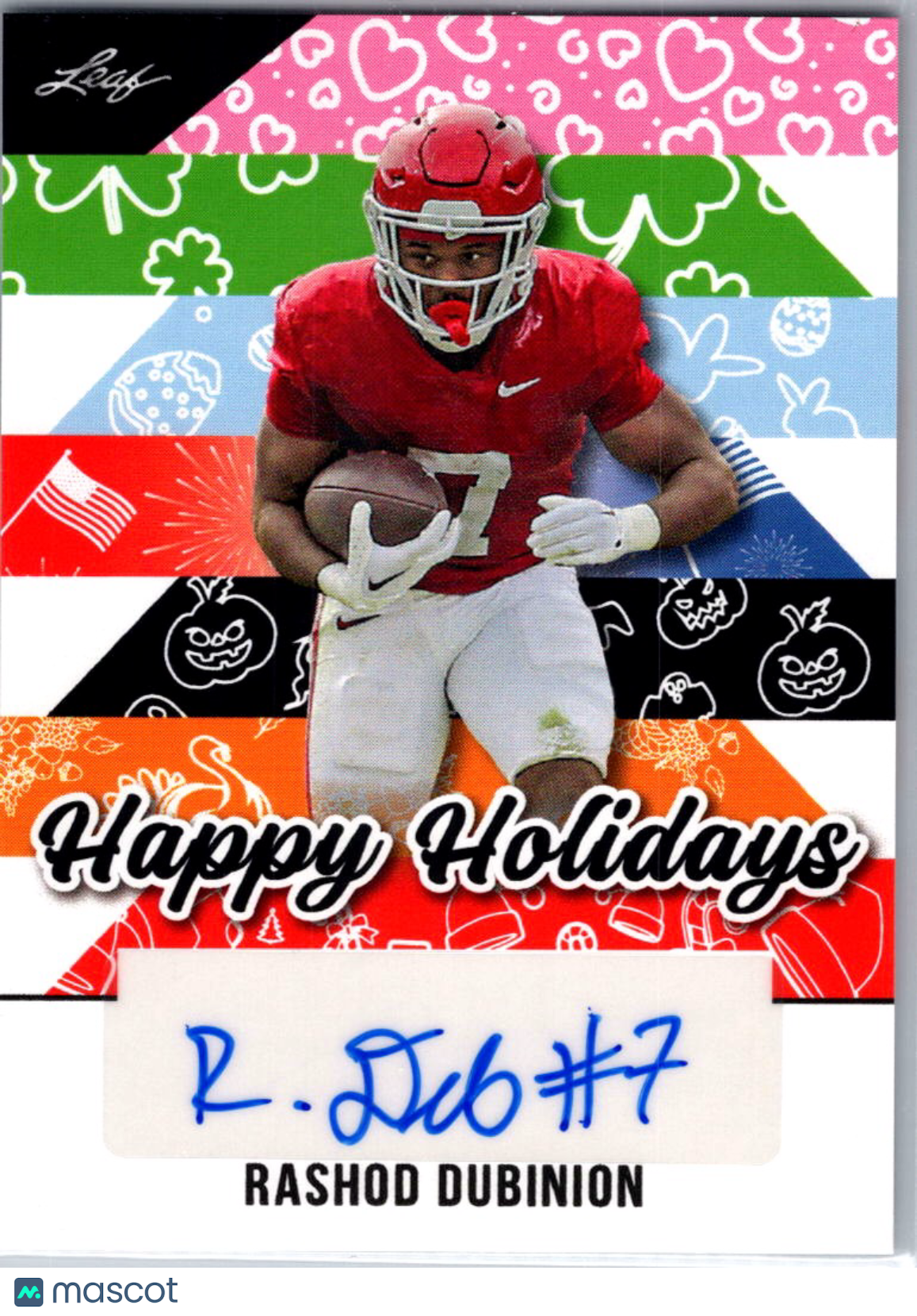 2025 Leaf Happy Holidays Rashod Dubinion #BA-RD1 Auto