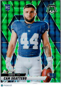2025 Panini Mosaic Football Cam Skattebo #271 Green RC