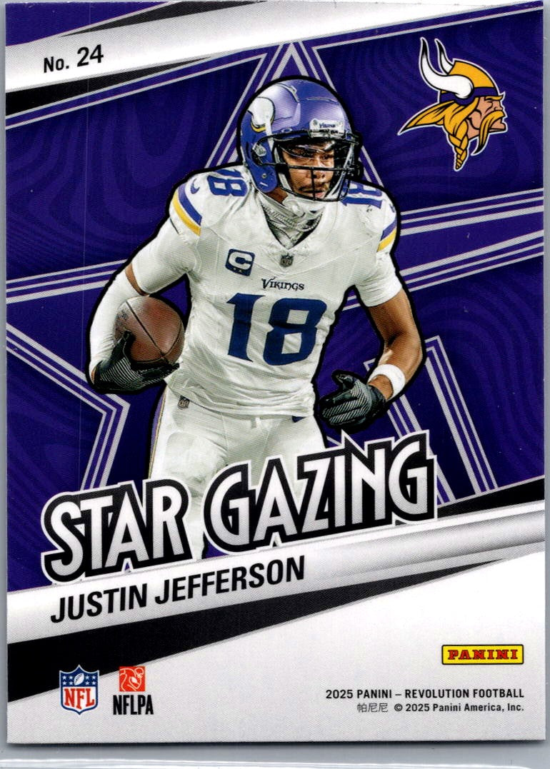 2025 Panini Revolution Star Gazing Justin Jefferson #24
