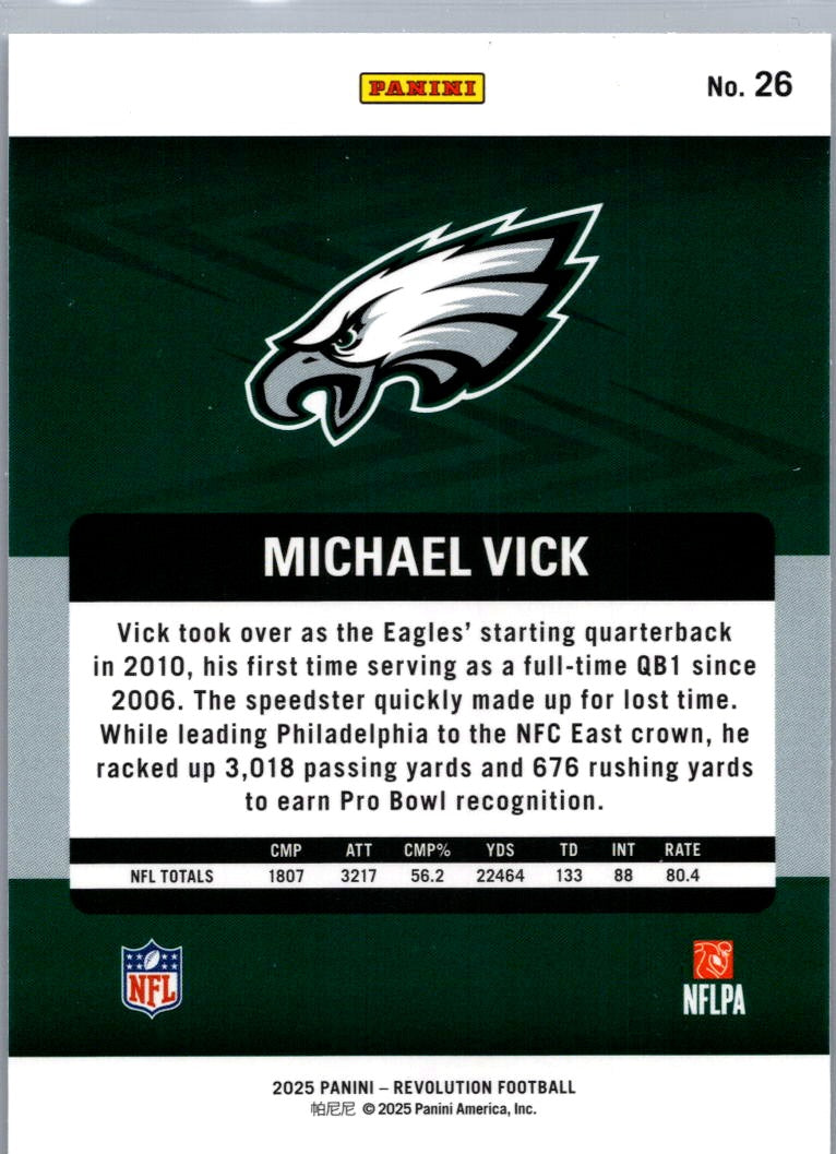 2025 Panini Revolution Football Michael Vick #26